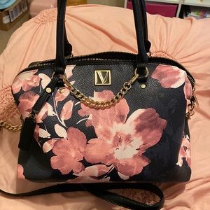 Victorias Secret Midnight Blooms Slouchy Satchel